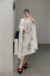 Mutedance 23 Spring/Summer Loose Printed Dress Cotton MD-MD23SS82-HUARAN Flower Dye
